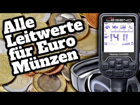 Nokta Makro The Legend - Leitwerte und Einstellungen für Euros und Ringe