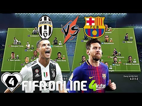 FIFA ONLINE 4 | Ronaldo So Tài Messi Trong ĐẠI CHIẾN JUVETNUS VS BARCELONA | Tứ Kết Giải Đấu ILFCL