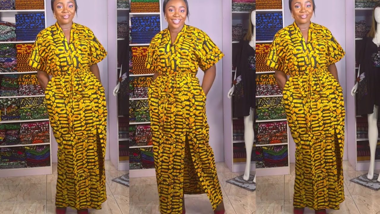 Kimono Bubu Dress with Snatched Waist [Drawstring Waist]