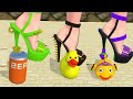 Shoe Crushing! Very satisfying and relaxing ASMR slicing game