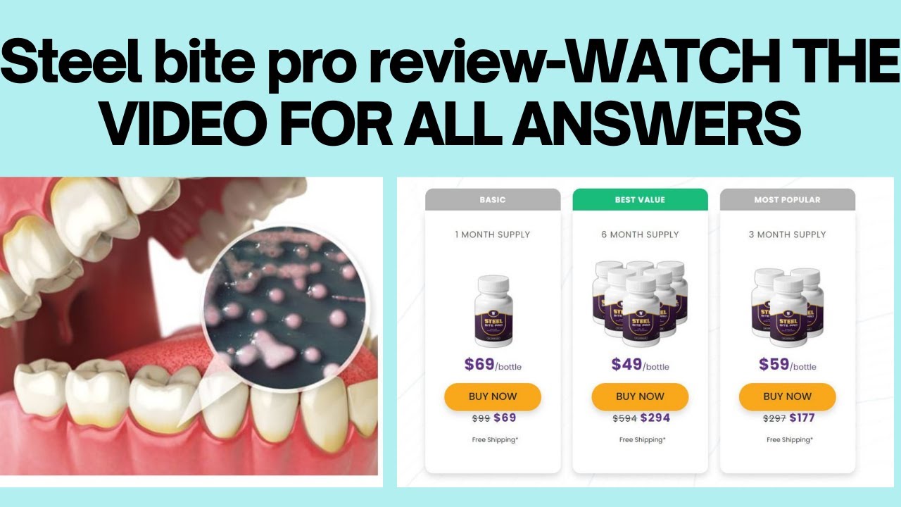 Steel bite pro review  - Negative reviews, Ingredients, where to buy steel bite pro?
