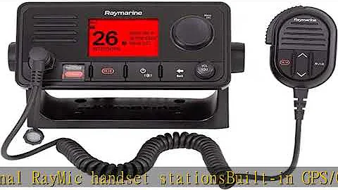 Raymarine E70517, Ray73 Marine VHF Radio with Hailer and GPS, Black, Small