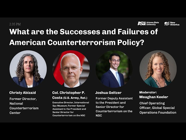 Thumbnail for What are the Successes & Failures of American Counterterrorism Policy? (Future Security Forum 2026)