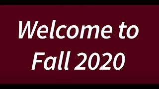 Fall 2020 ODS Welcome Video