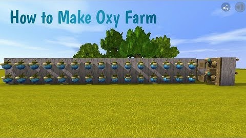 How to Make Oxy Farm | Mini World : Block Art