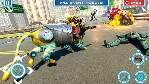 Lion Robot Transform : Light Bike Robot Android Gameplay