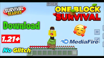 ONE BLOCK Map 1.21.80 MCPE 🔥| One Block Download Minecraft Pe 1.21+| One Block Map For mcpe 1.21.50+