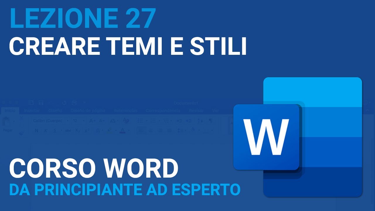 Creare Temi e Stili personalizzati - WORD TUTORIAL ITALIANO 27 [Corso 2023]