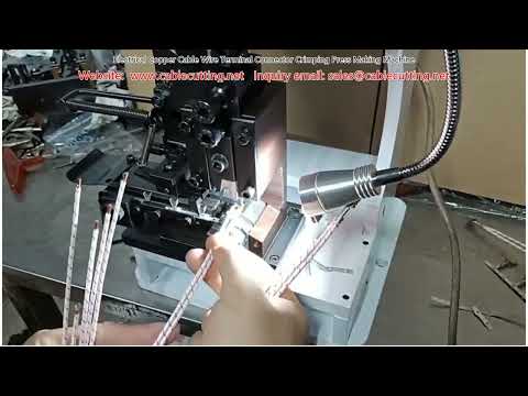 Electrical Copper Cable Wire Terminal Connector Crimping Press Making Machine