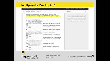 Ina Lipkowtiz Close Reading in Annotation Studio