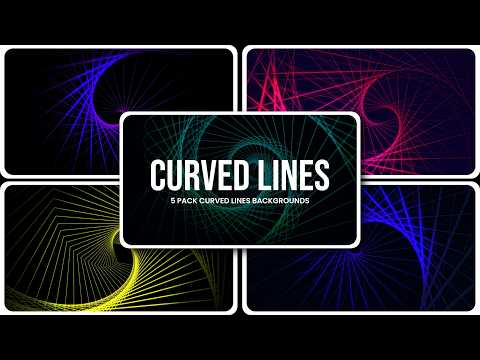 Curved Lines Backgrounds, a Social Media Template by Loin Studio (Thumbnail 1 of 3)