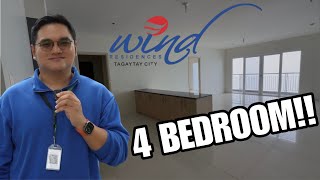 FOR SALE!! TAGAYTAY 4 BR PENTHOUSE UNIT l 216 SQM. l FACING TAAL @ SMDC WIND RESIDENCES TAGAYTAY
