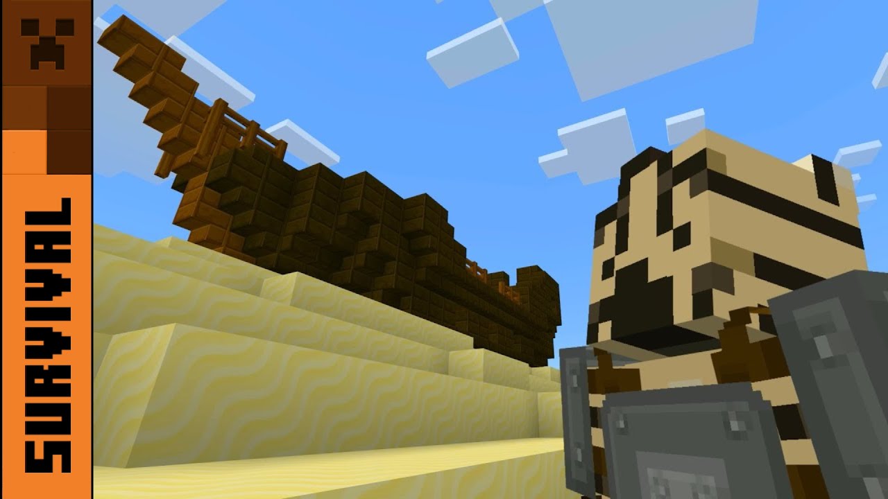 Minecraft Terrific Survival (2) - Exploring an Abandoned Ship