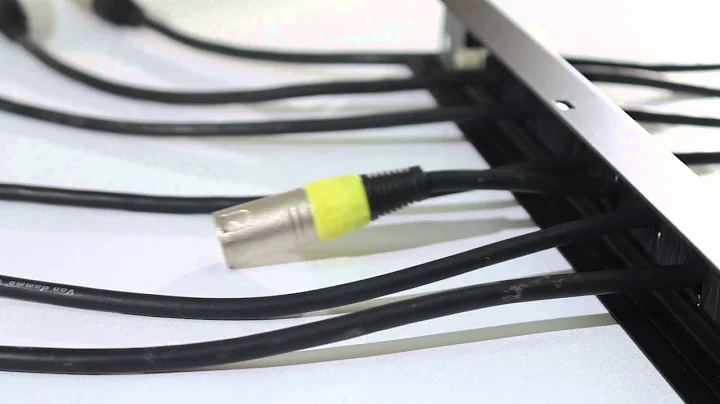 Penn Elcom's Rack Panel Slotted for Cable Access R1268 - Cable Management