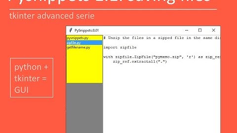 Tkinter advanced: Pysnippets 1.1 - save text modified in the texbox with tkinter