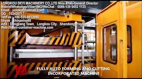Robot arm PS foam box plate making thermoforming machine