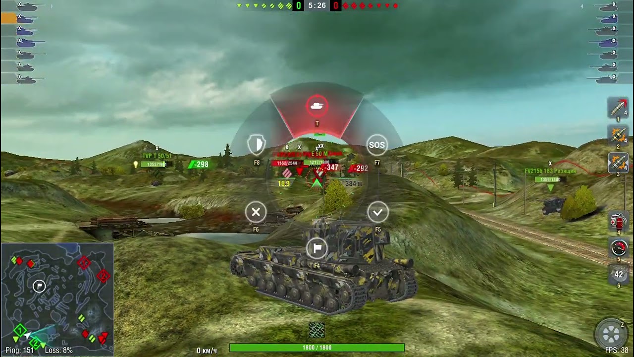 WoT Blitz лучший стрелок наносящий урон врагу из далека