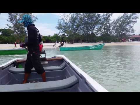 Taking a Small Dingy Boat to the Moonlight Resort Hotel, Koh Rong Samloem, Cambodia