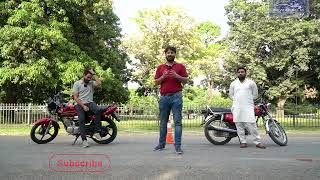 HONDA CG 125 Vs YAMAHA YB125Z DX | TUG OF WAR| PakWheels