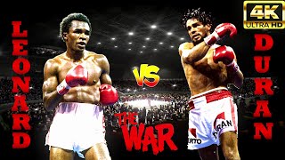 Sugar Ray Leonard Usa Vs Roberto Duran Panama Amazing Brutal Boxing Fight Highlights 4K Hd