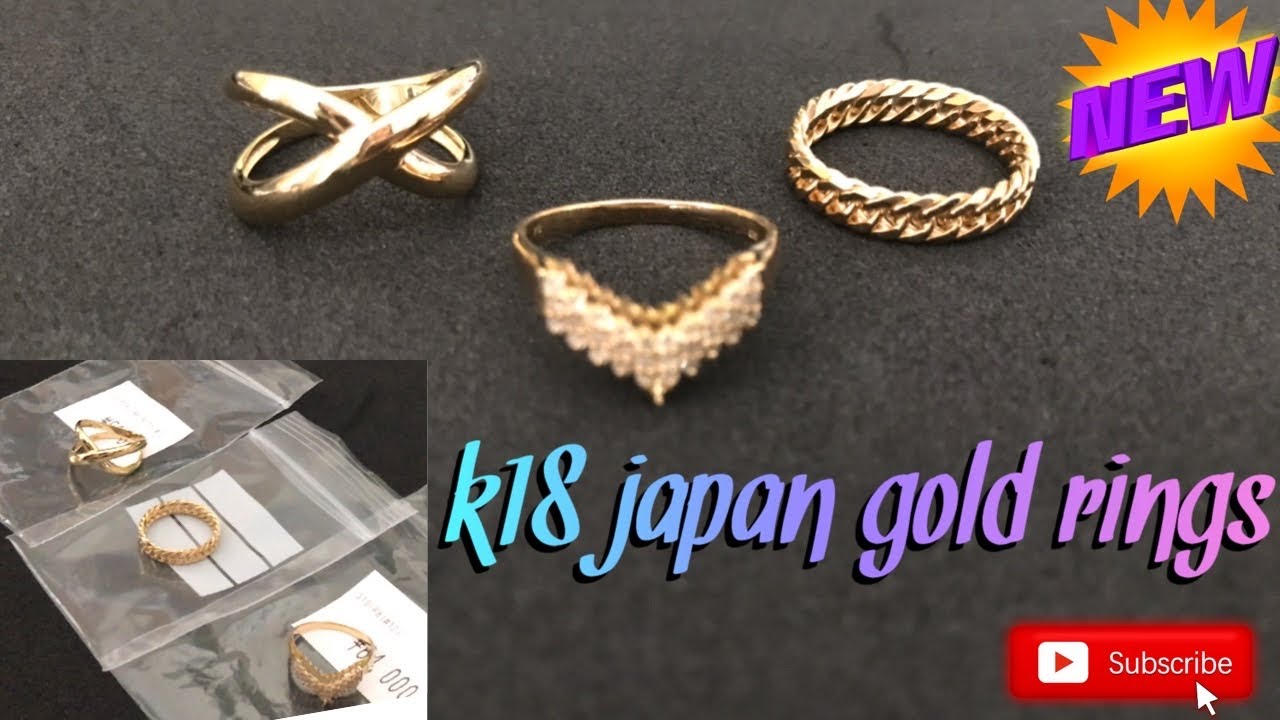 K18 Japan gold rings #19