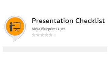 Presentation Checklist: Alexa Blueprint Skill