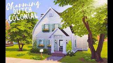 Charming Dutch Colonial 🏡 // Sims 4 Speed Build