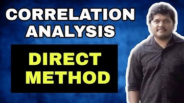 CORRELATION | DIRECT METHOD | KARL PEARSON