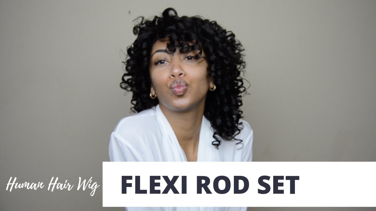 Flexi Rod Set on Human Hair Wig Ft Klaiyi Hair YouTube