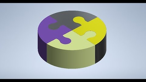How to make Rounded puzzle piece in Autodesk Inventor 