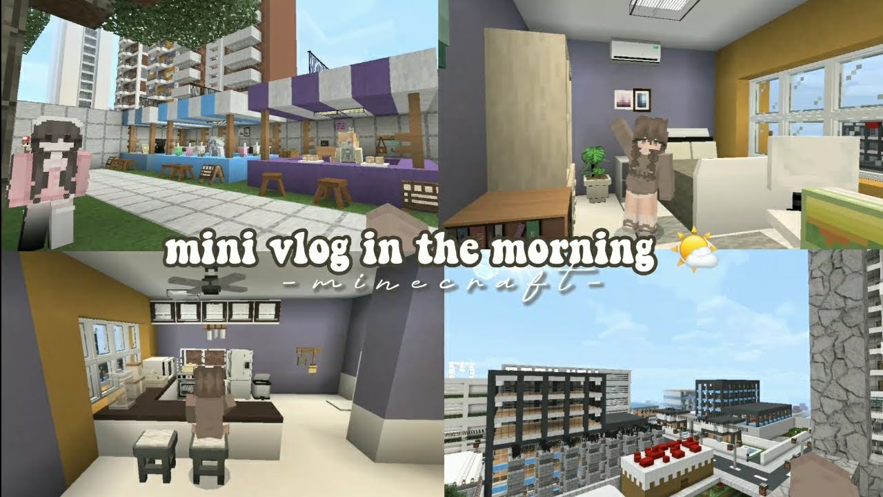 mini vlog di pagi hari 🌤️ [ Minecraft ] 🕊️ - YouTube