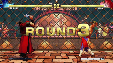 STREET FIGHTER V M.Bison vs Vega