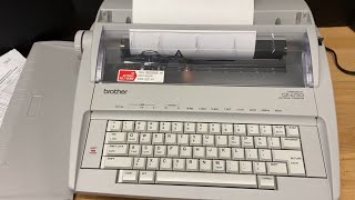Brother GX-6750 Electronic Typewriter Demo