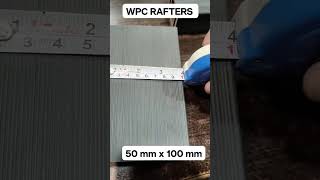 WPC RAFTERS - 50 mm x 100 mm #decoratorshpl #exteriordesign #exteriordesign