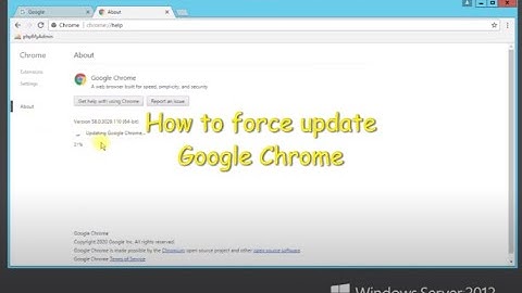 How to force update Google Chrome Browser
