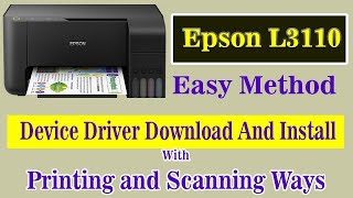 Epson L3110 Driver Download and Install