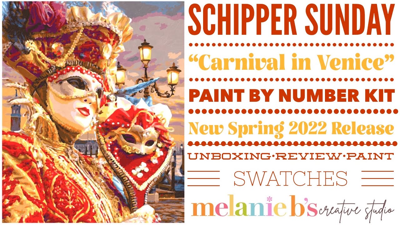 Schipper Sunday  “Stormy Seas” Polyptych Paint by Number PBN Kit New  Release Unboxing Swatch Mel B 