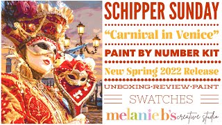 Schipper Sunday “Carnival in Venice” Paint by Numbers PBN Kit | Spring 2022 Release Review Swatches