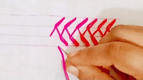 Basic hand embroidery tutorial, variation lazy daisy border design,#nipun