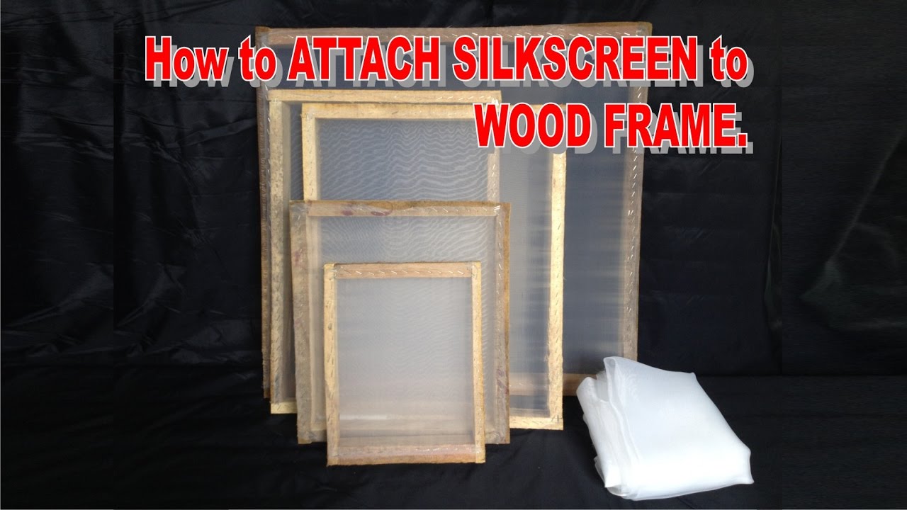 Two ways to attach the mesh to the screen printing frame - CPL