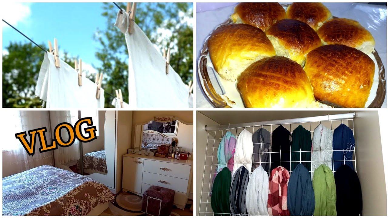 💜Huzurlu Evim. Yumuşaq bulkalar hazırladım.Yoldaşımın hədiyyəsi.Hicablarımı dağılmadan necə yığıram?