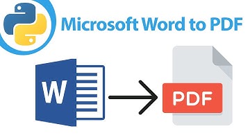 How to convert Microsoft Word file to PDF using Python
