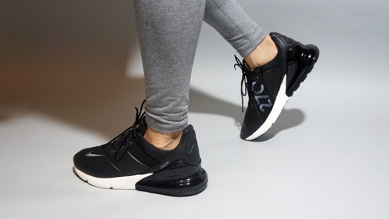 Nike Air Max 270 Premium Black on feet - YouTube