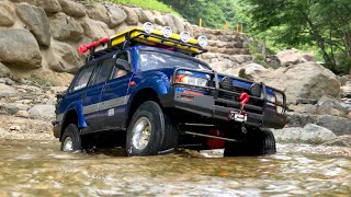 1/10 Scale RC : TOYOTA  Land Cruiser LC80(SCX10 III Chassis) Valley Adventure #2.