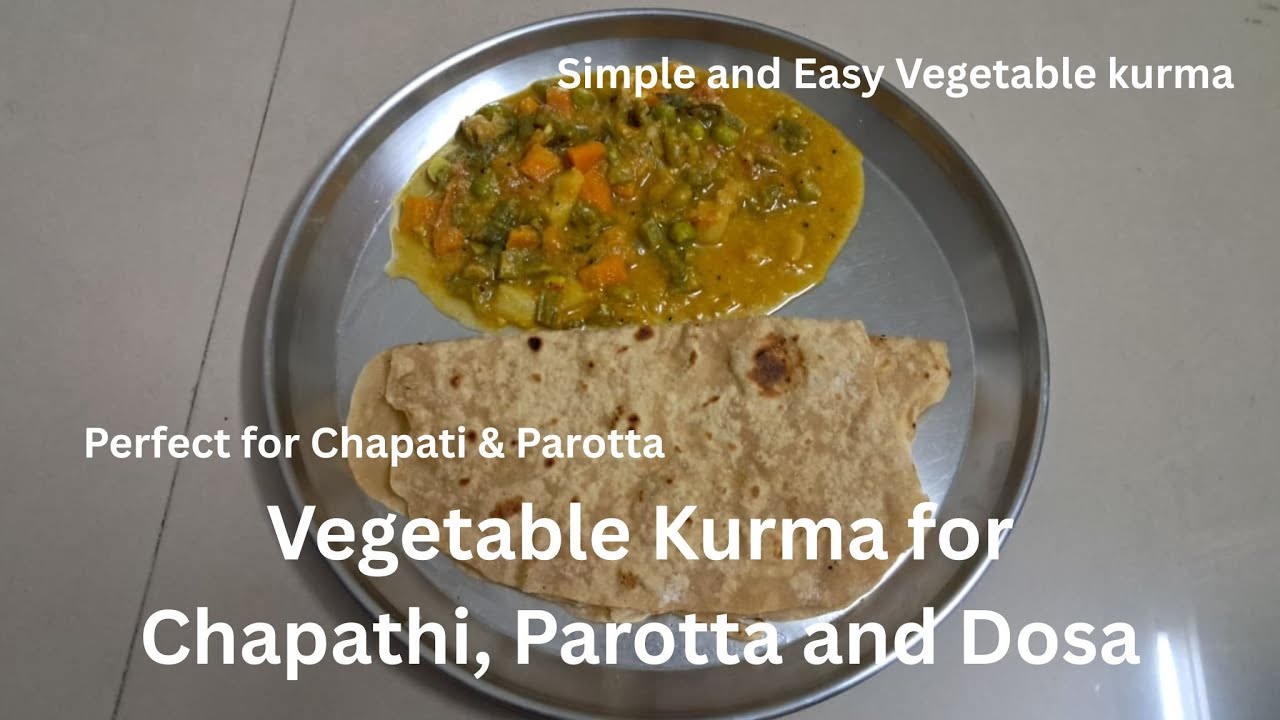 Veg Kurma in Tamil | Vegetable Kurma for Chapathi and Dosa | குருமா | Simple & Easy Vegetable Kurma