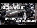 LEVELLA | Porsche Cayman 987 | Der Breitbau beginnt - Andy's Arbeitsprozesse