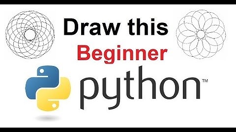 ✔ How to draw a beautiful Rosette in Python (Beginner) ✔