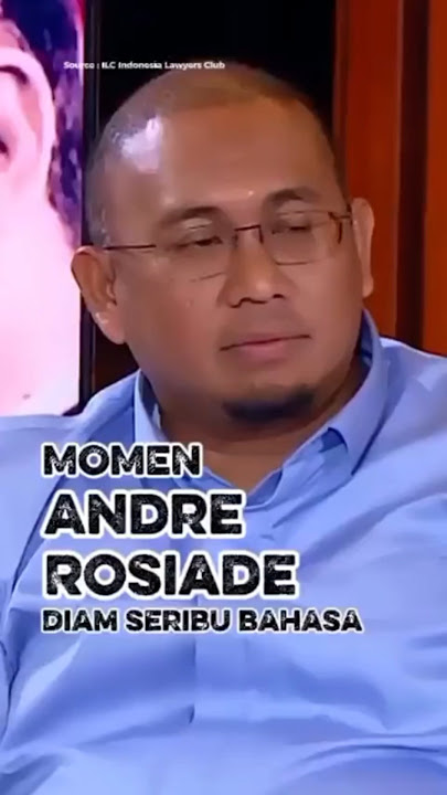 Momen Andre Rosiade Diam Seribu Bahasa✌😊 #RockyGerung