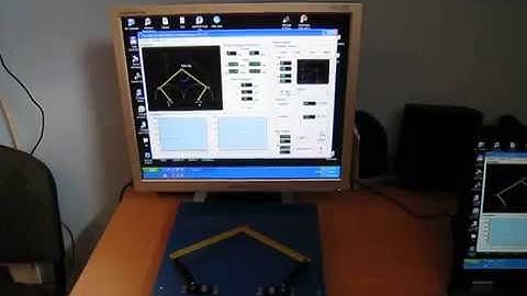 Plan parallel robot wit 2 DOF (five bar mechanism)