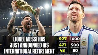 Lionel Messi || The End of an Unforgettable Era in Argentina! 🇦🇷 His Retirement marks good History 